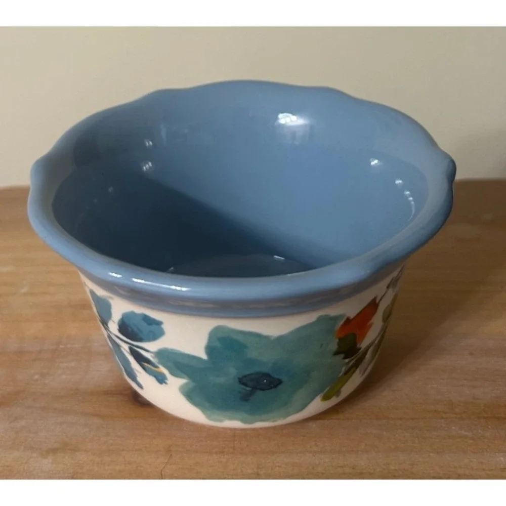 Pioneer Woman Set of 2 Scalloped Stoneware Ramekins 4